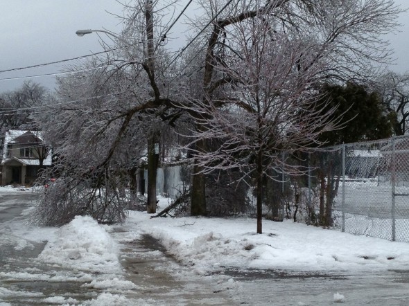 Birch Cliff Public School ice storm