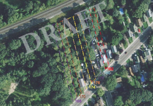 Developer attracted by depth of lots on north side of Clonmore. Image courtesy of KFA Architects + Planners