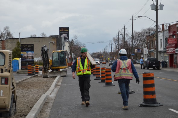Kingston Road sidewalk reconstruction