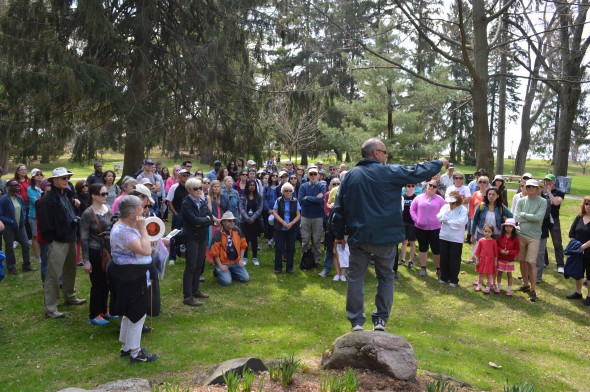 Historian Don Simerson tells the history of Rosetta McClain Gardens