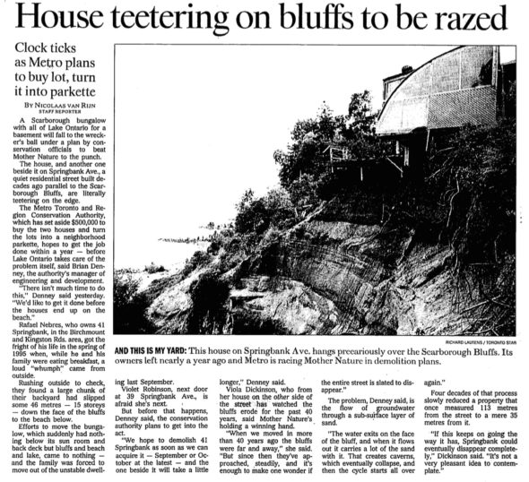 House falls over Bluffs