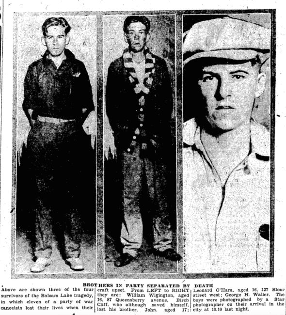 Balsam Lake survivors, Toronto Star photo