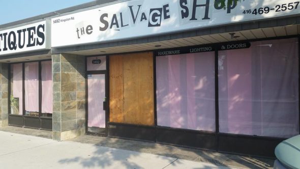 salvage shop closed